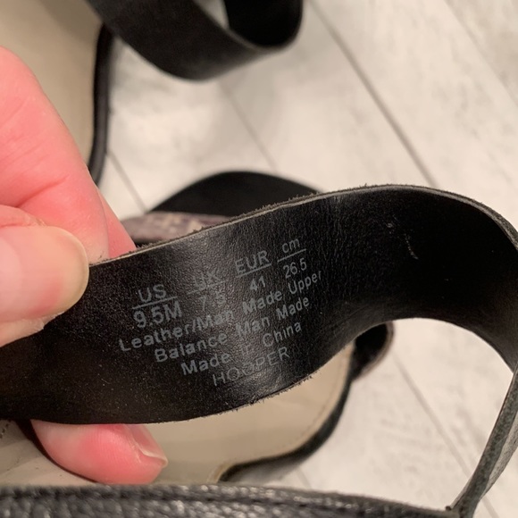 Franco Sarto Leather Sandals 9.5M - Picture 6 of 10